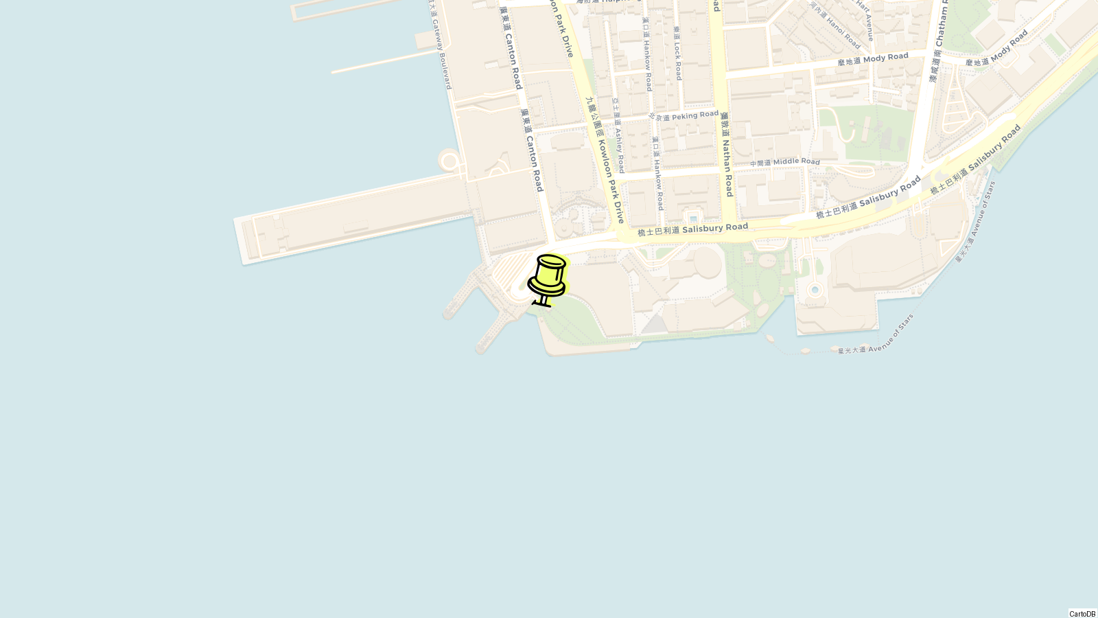 Map of Clock Tower in Tsim Sha Tsui, Hong Kong