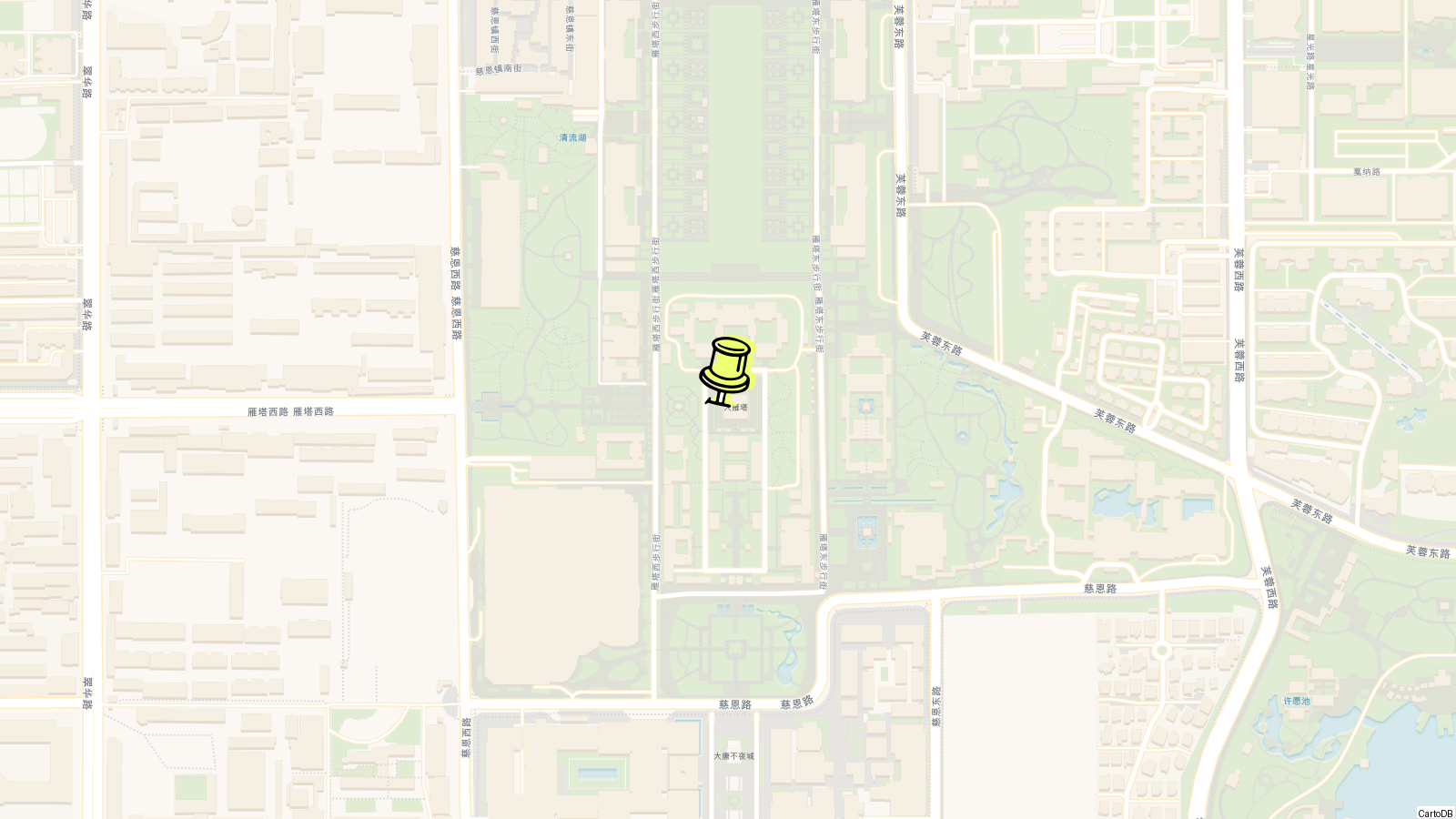 Map of Giant Wild Goose Pagoda