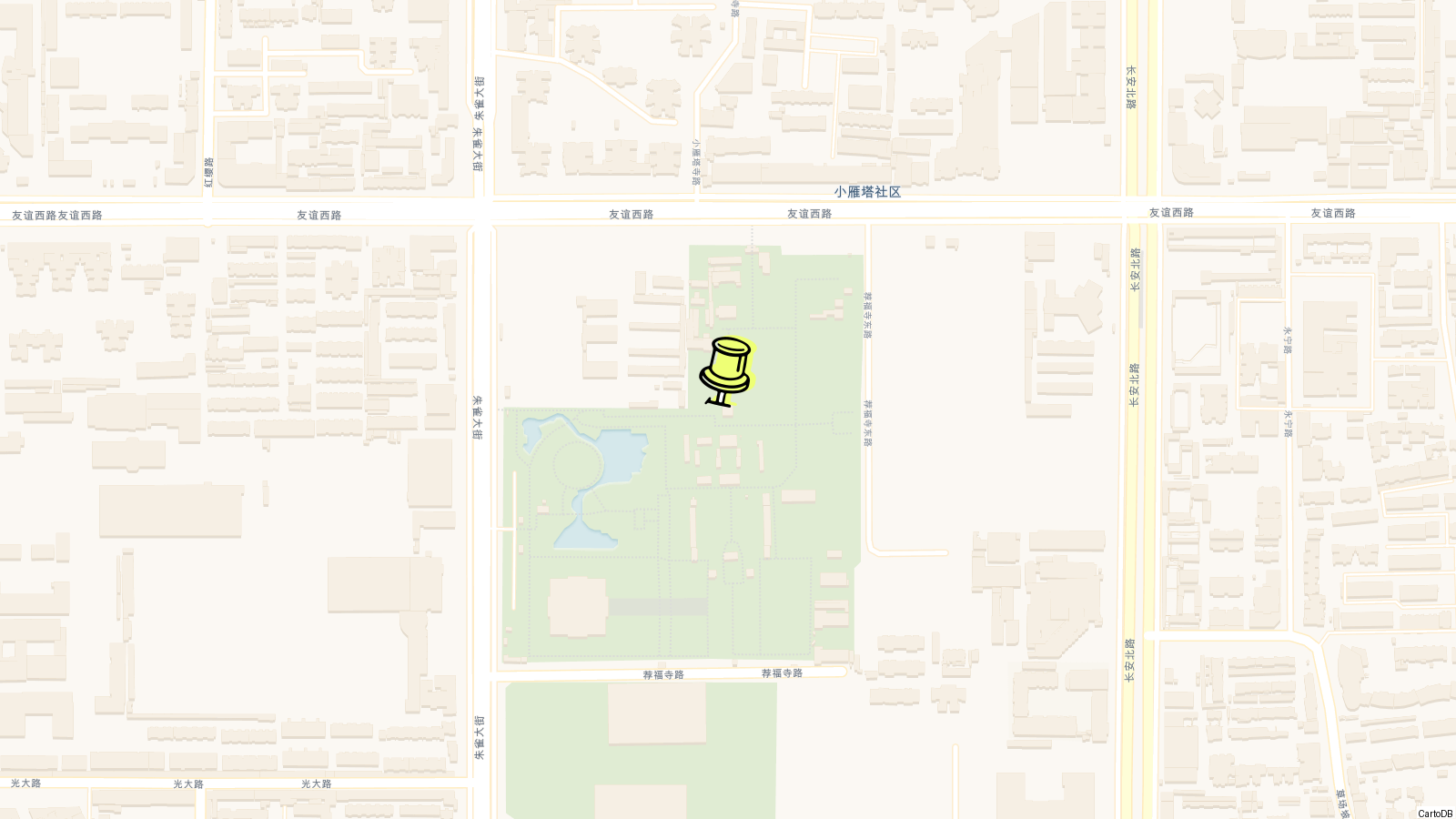 Map of Small Wild Goose Pagoda