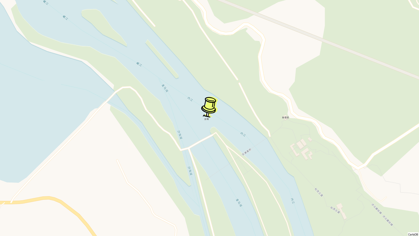Map of Dujiangyan