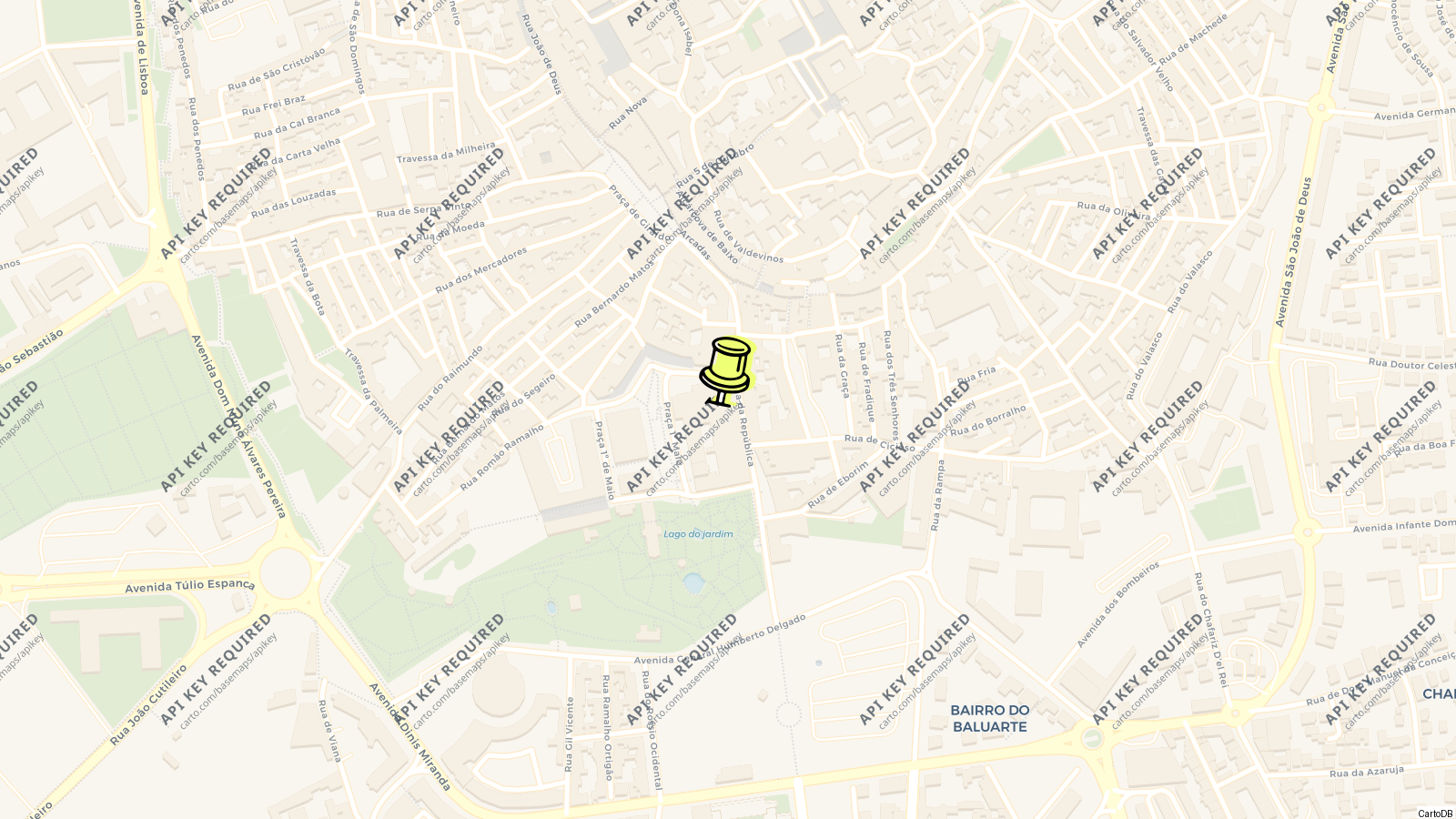 Map of Capela dos Ossos