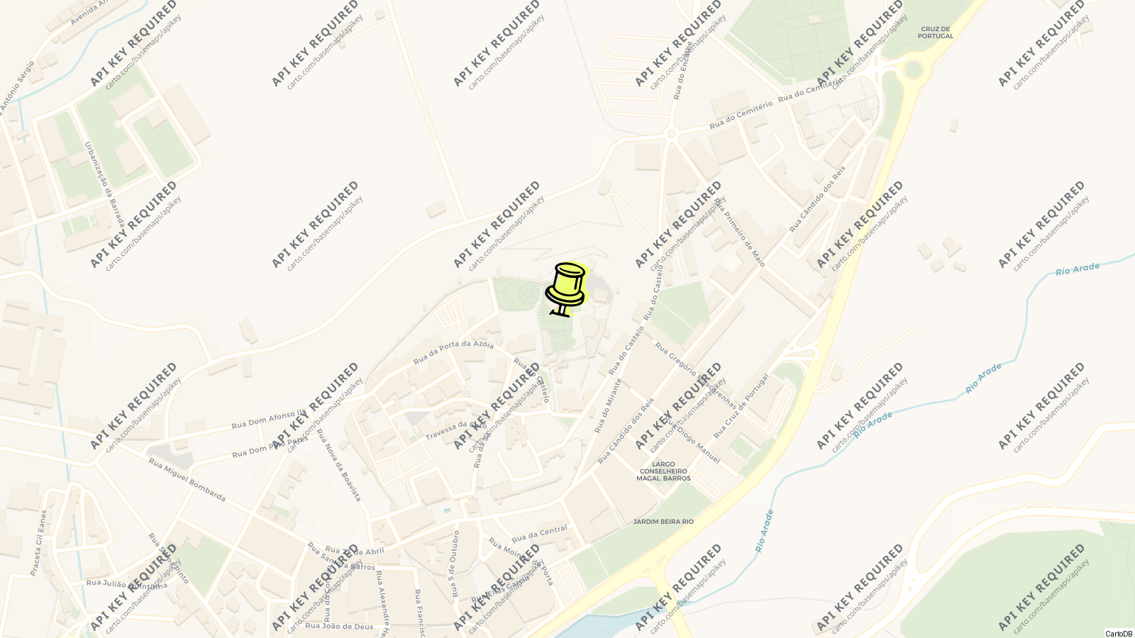 Map of Castle of Silves