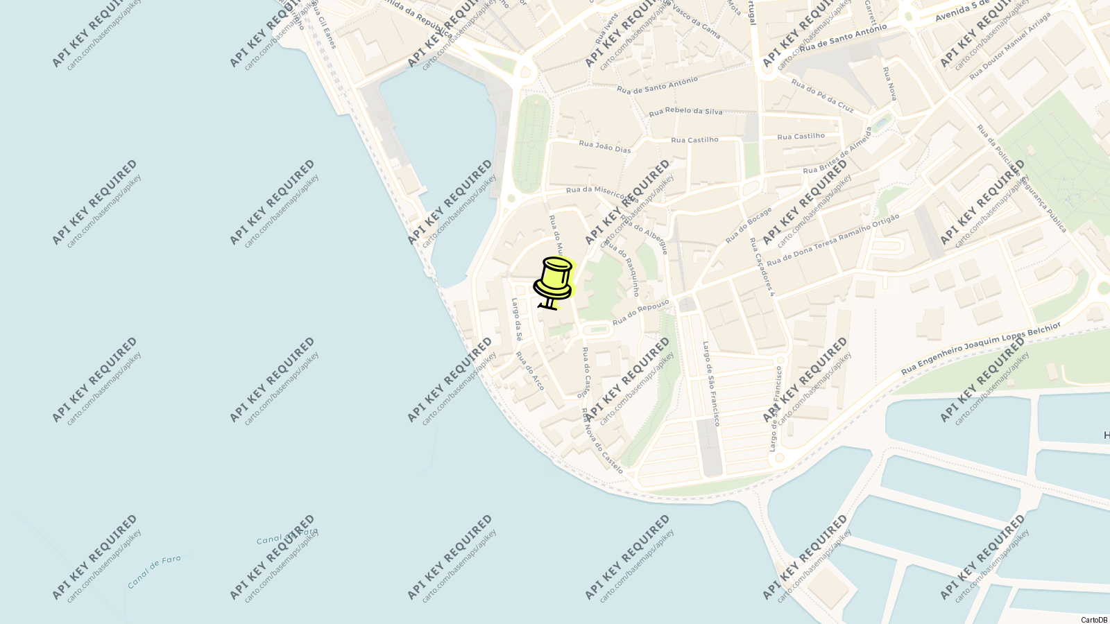 Map of Cathedral of Faro