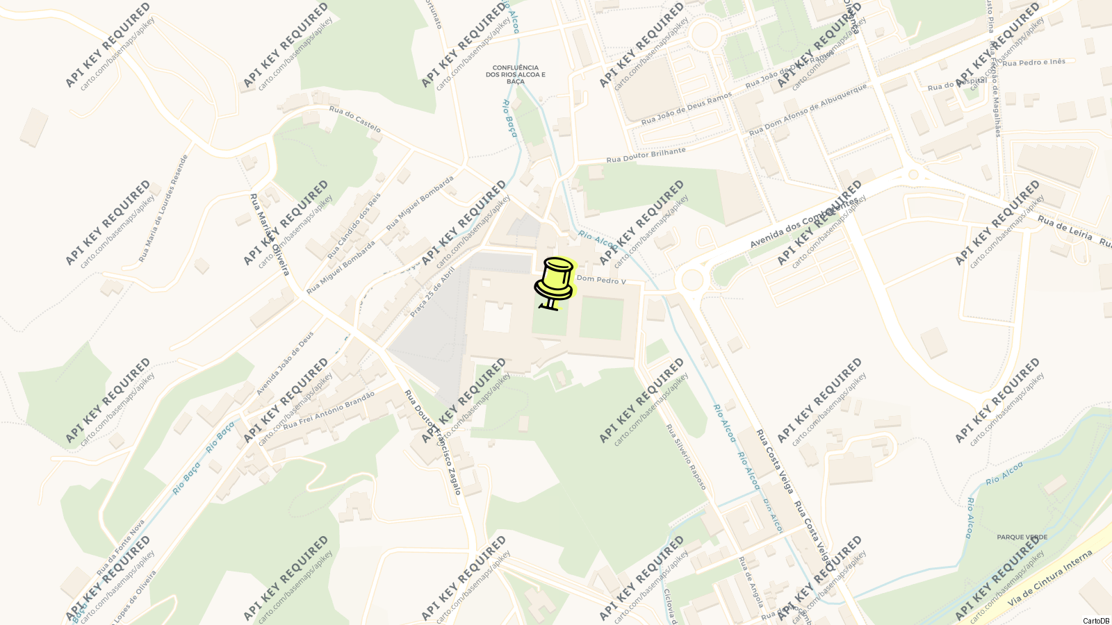 Map of Alcobaça Monastery