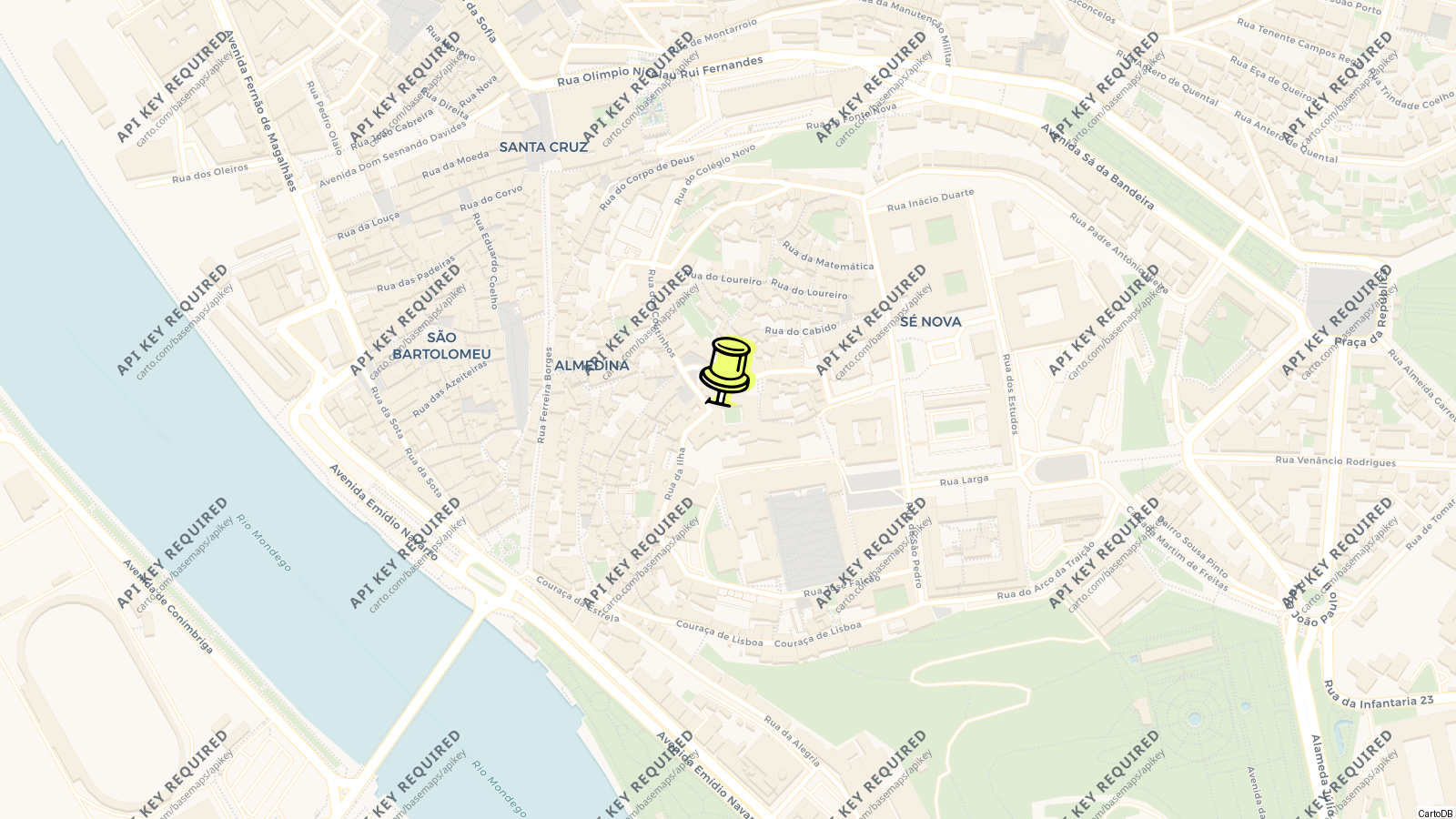 Map of Old Cathedral of Coimbra