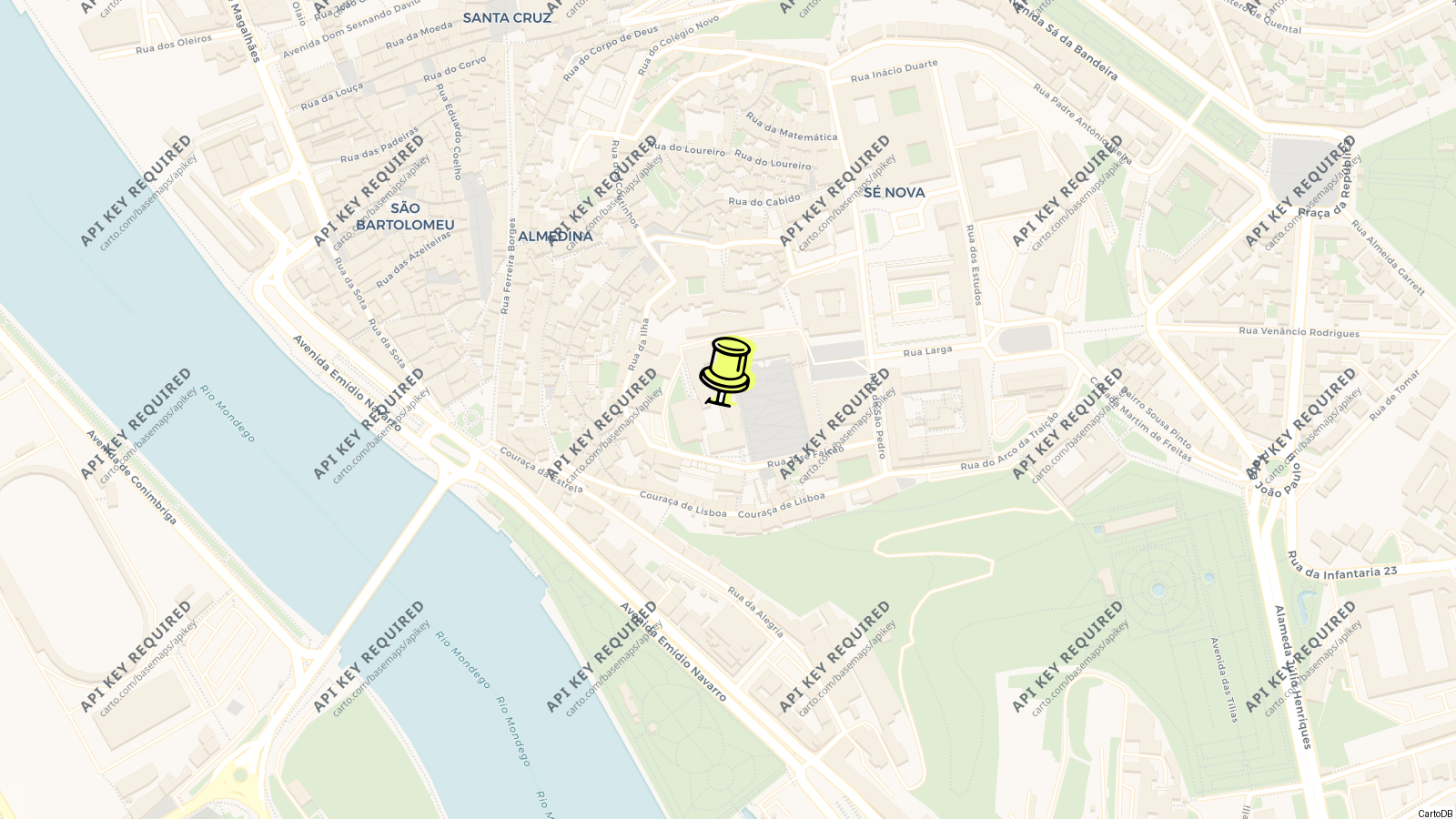Map of University of Coimbra