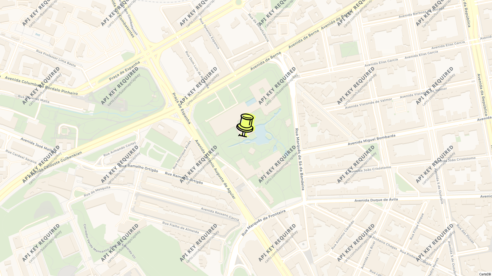 Map of Calouste Gulbenkian Museum