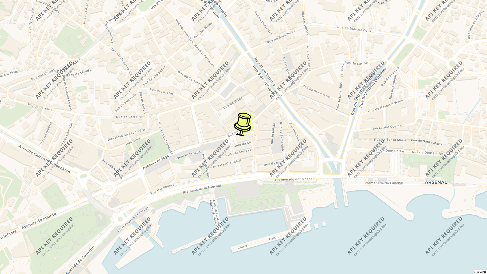 Map of Cathedral of Funchal