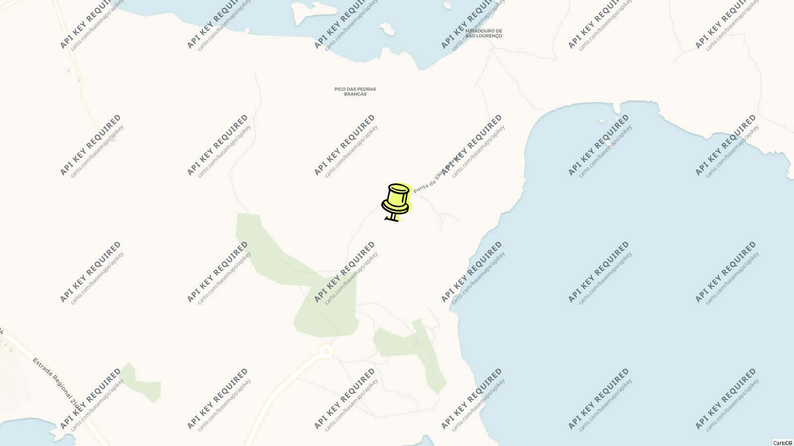 Map of Ponta de São Lourenço