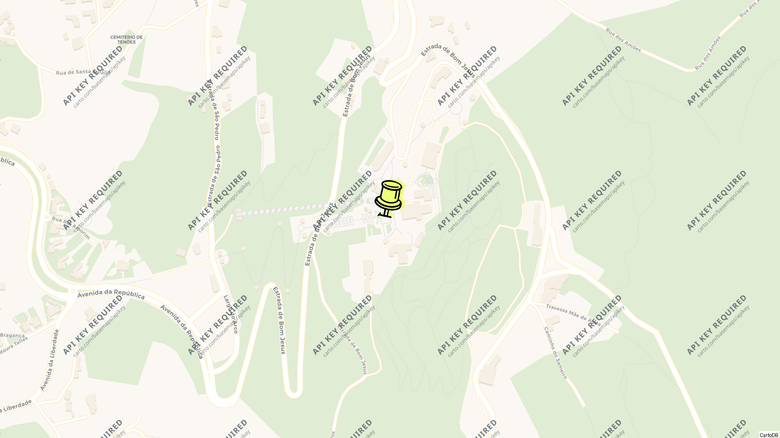 Map of Bom Jesus do Monte