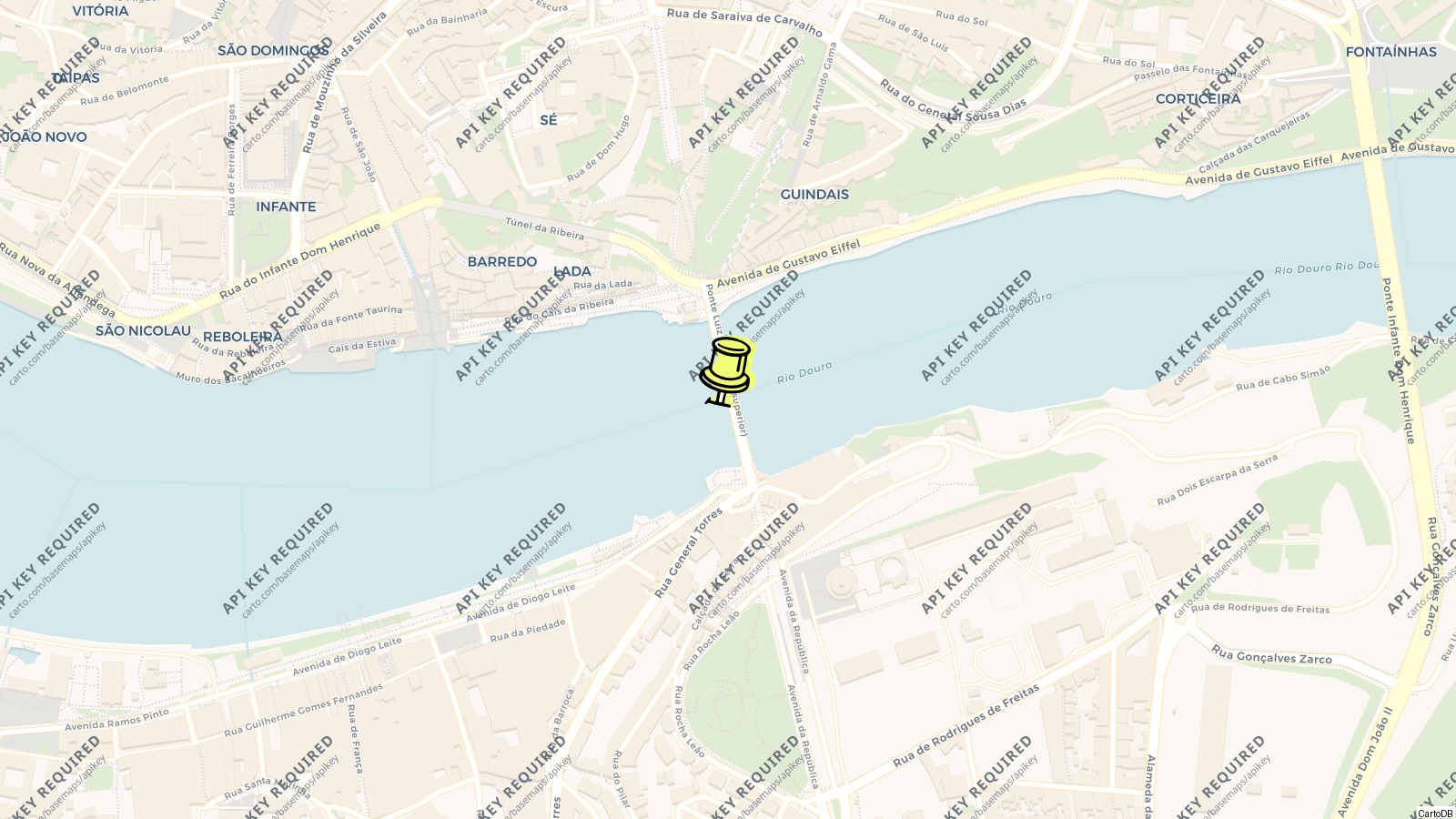 Map of Luiz I Bridge