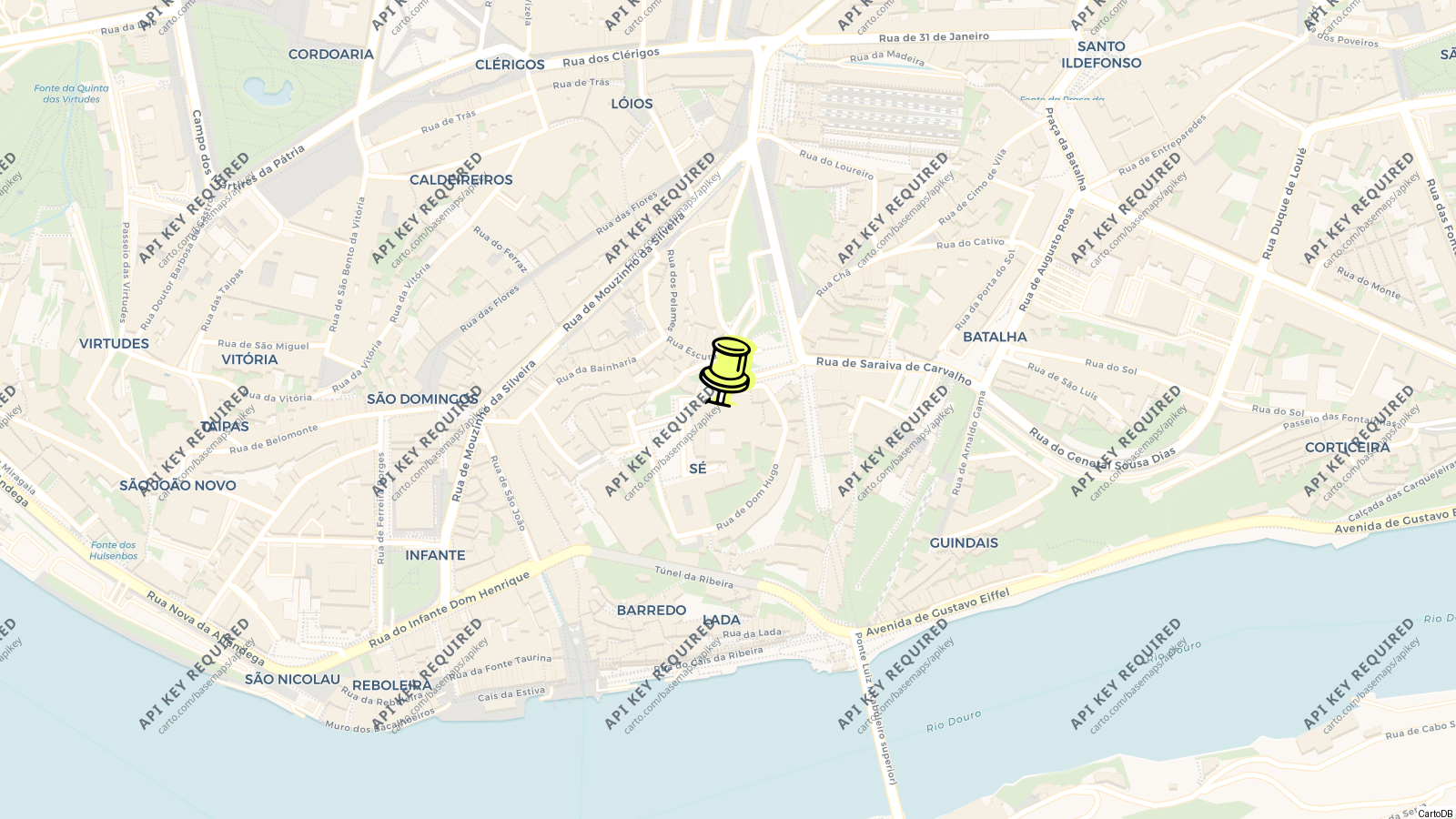 Map of Porto Cathedral