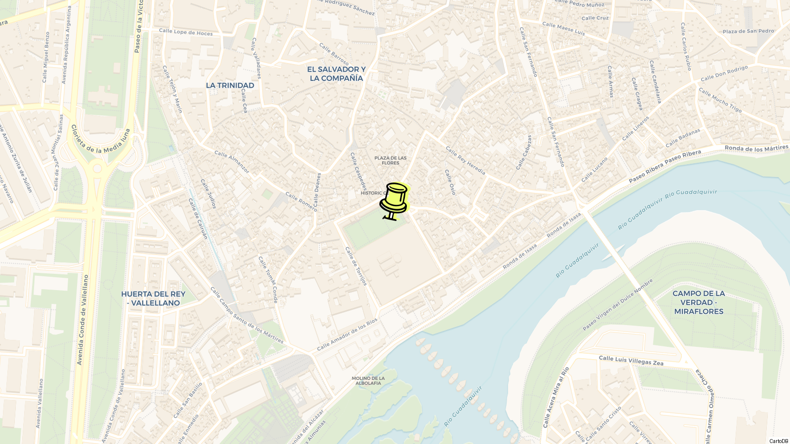 Map of Mosque-Cathedral of Cordoba