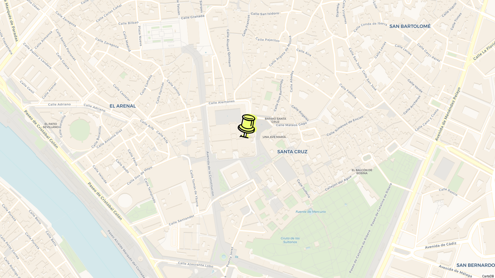Map of Seville Cathedral