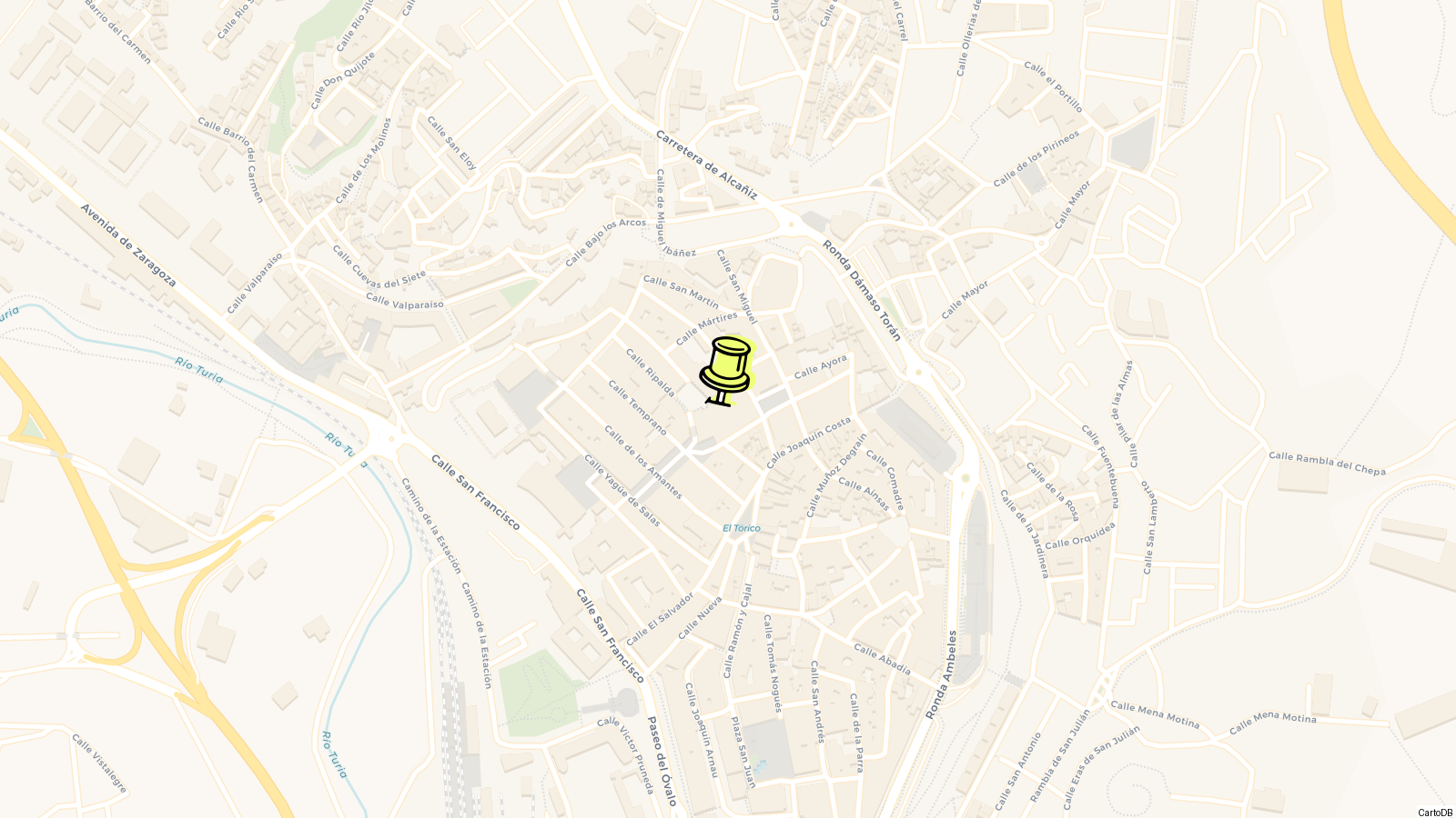 Map of Teruel Cathedral