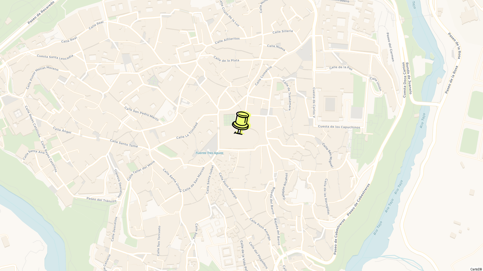 Map of Toledo Cathedral