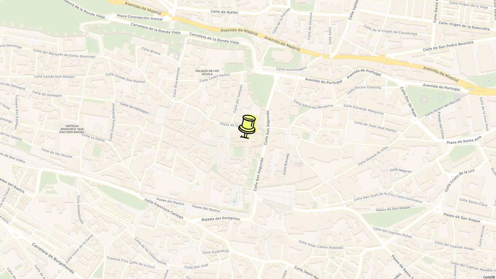 Map of Ávila Cathedral