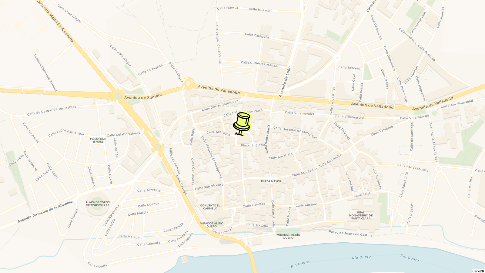 Map of Tordesillas