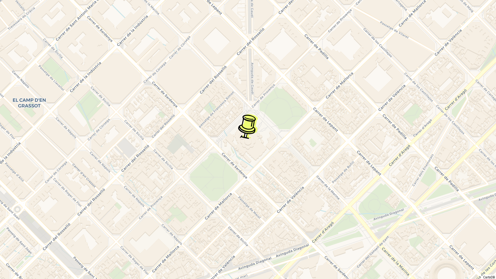 Map of Basilica and Expiatory Church of the Holy Family