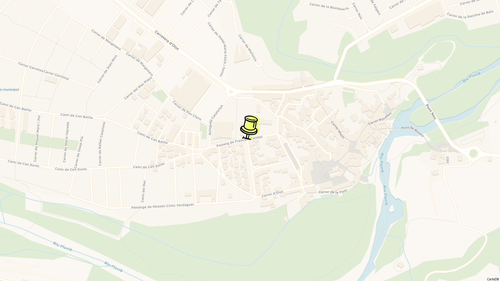 Map of Besalú