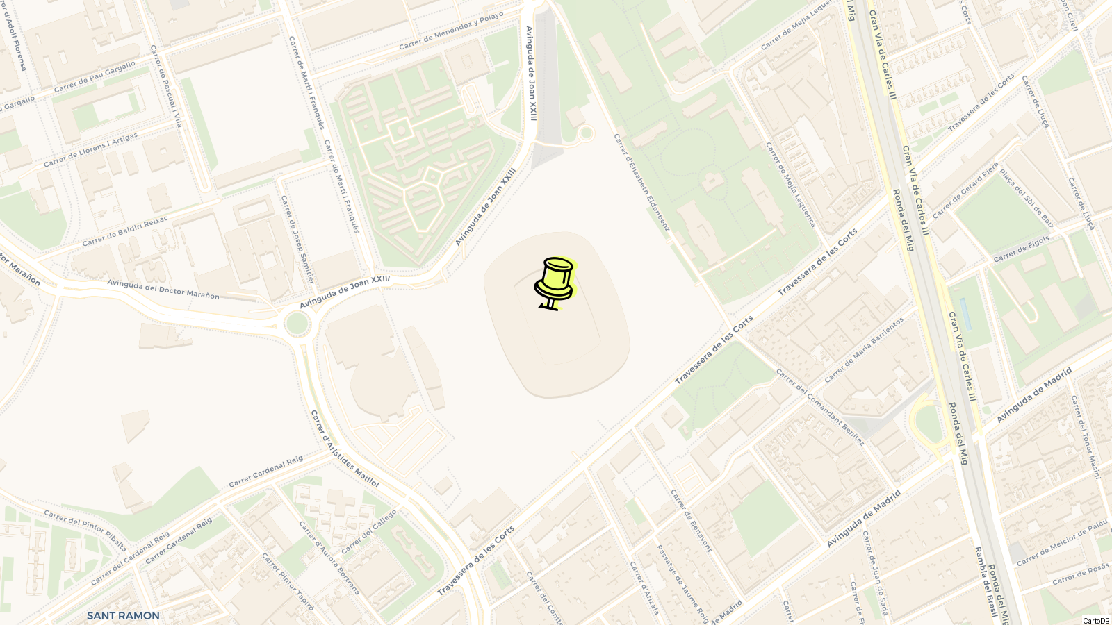 Map of Camp Nou