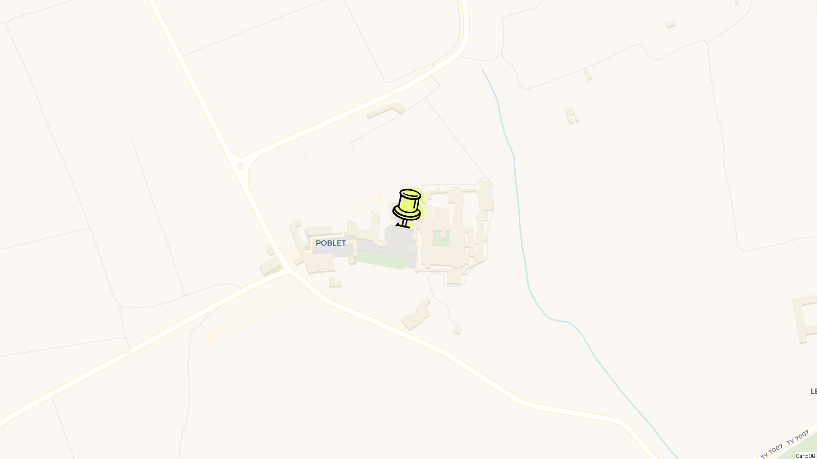 Map of Poblet Monastery