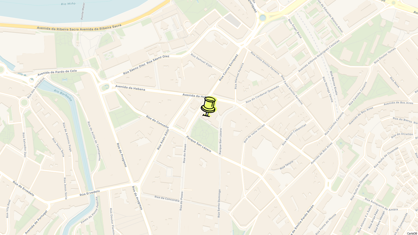 Map of Church of San Francisco, Ourense