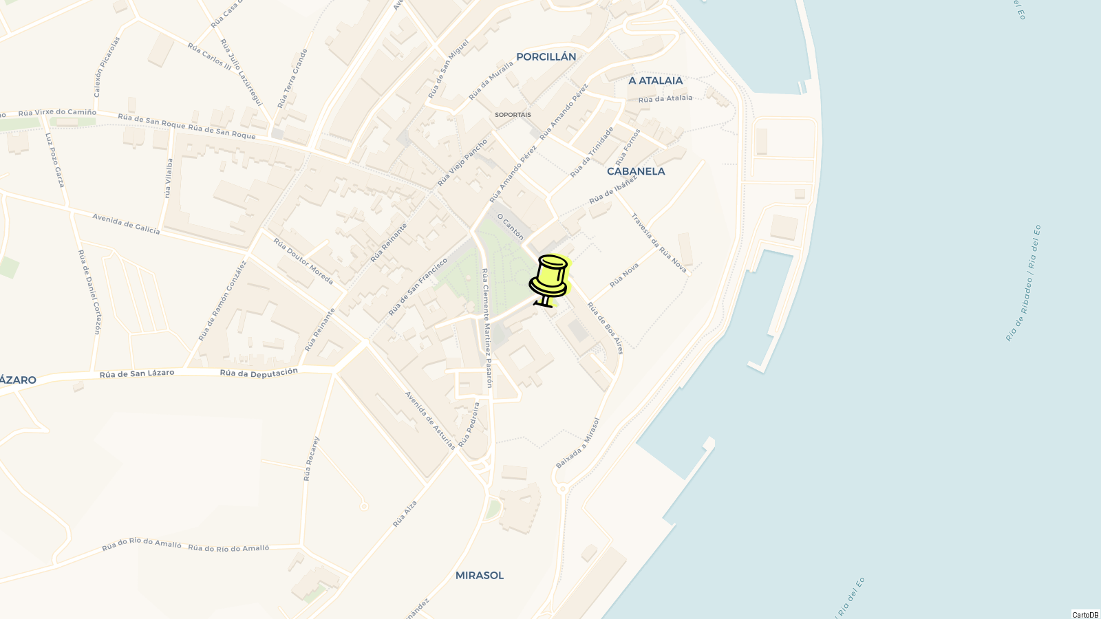 Map of Ribadeo