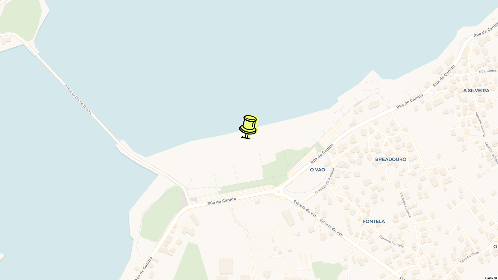 Map of Beach of Vao