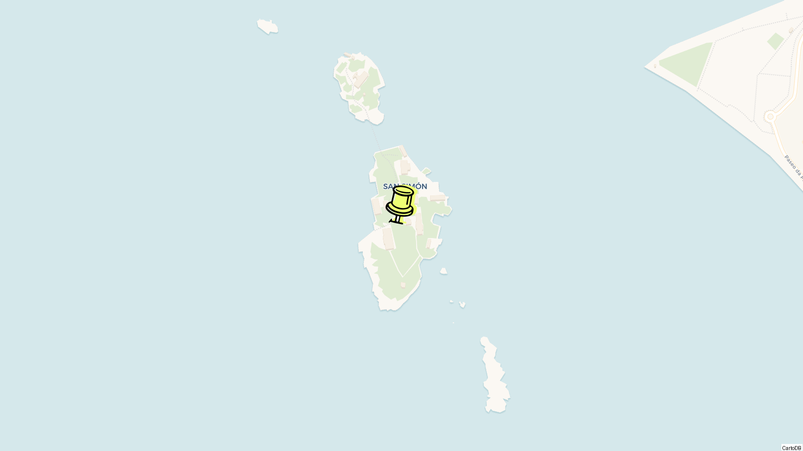 Map of Island of San Simón