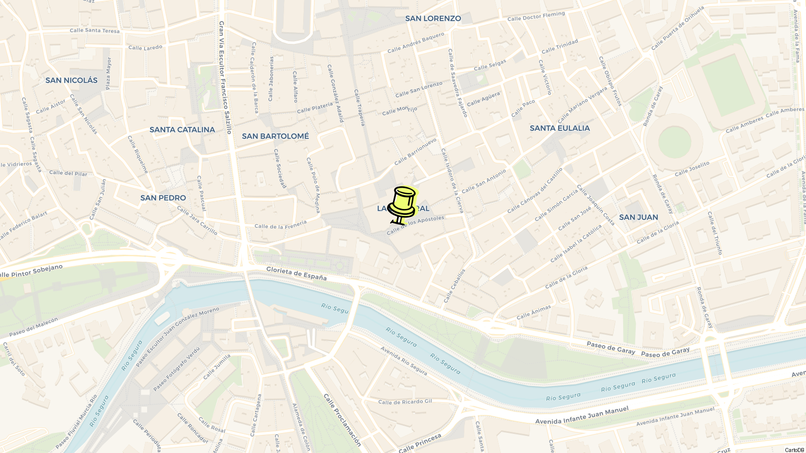 Map of Murcia's Cathedral
