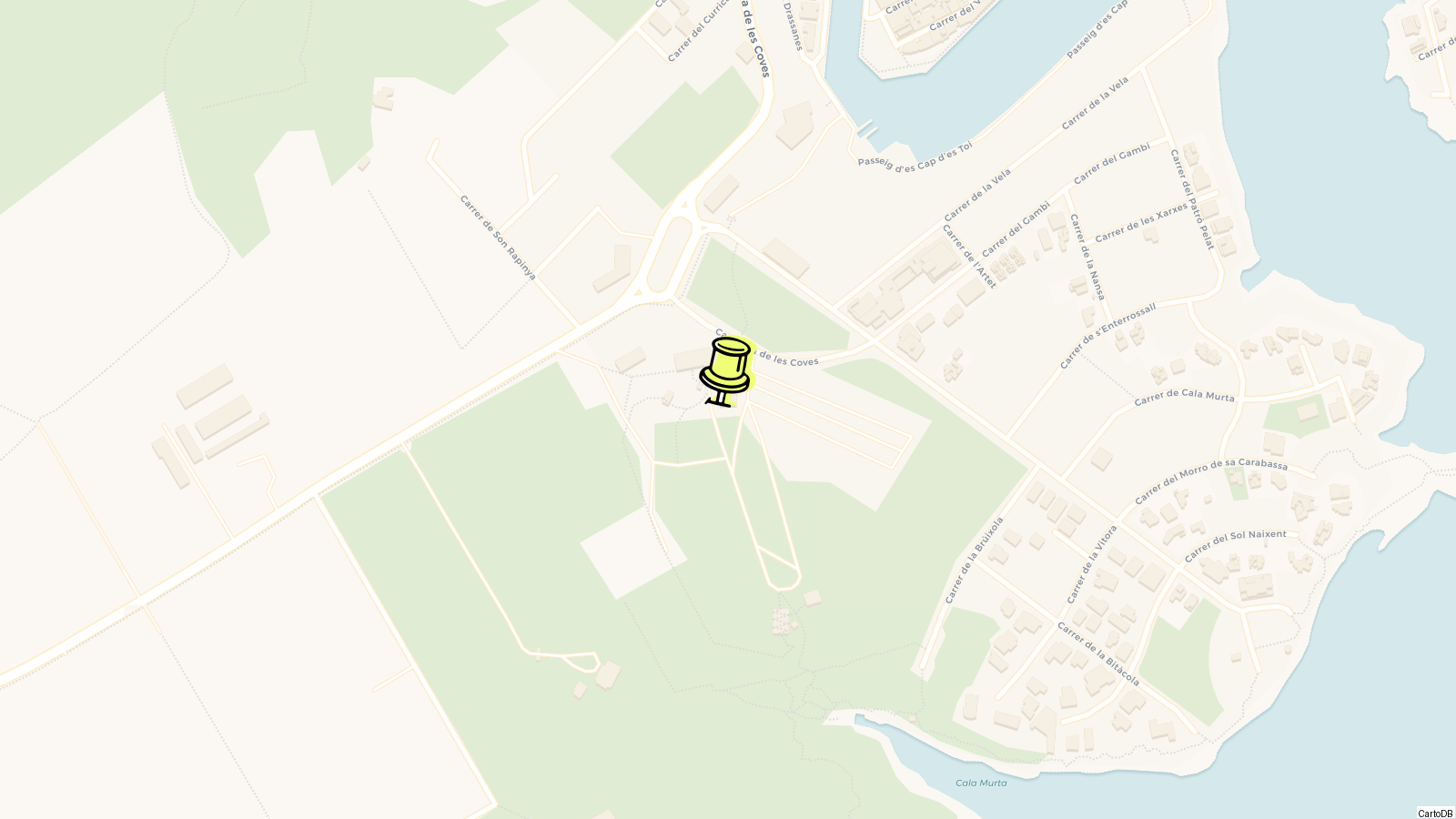 Map of Coves del Drach