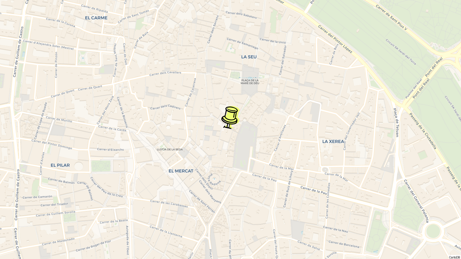 Map of Valencia Cathedral